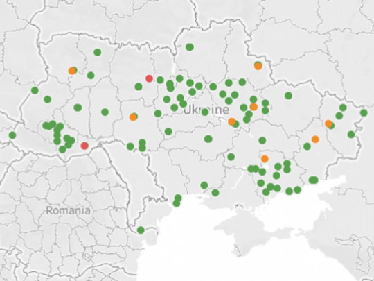 За распространением COVID-19 в Украине можно следить онлайн: опубликована карта