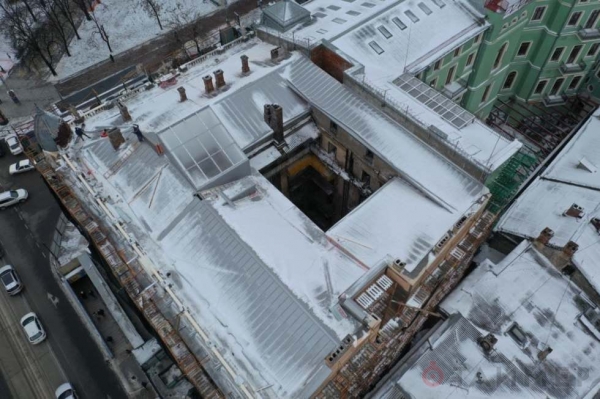 У дома Либмана — новая крыша 