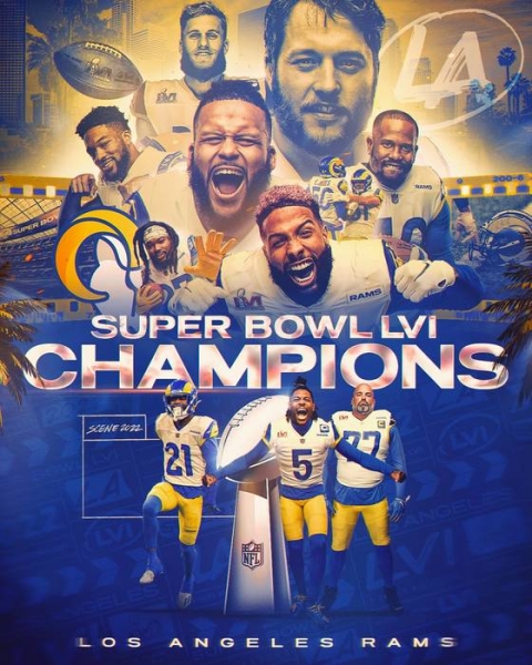 Super Bowl LVI: Лос-Анджелес Рэмс - победитель НФЛ сезона-2021