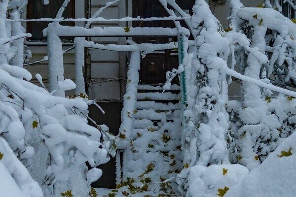 Метель осенью в Одессе &ndash; это еще и красиво: самые яркие кадры непогоды