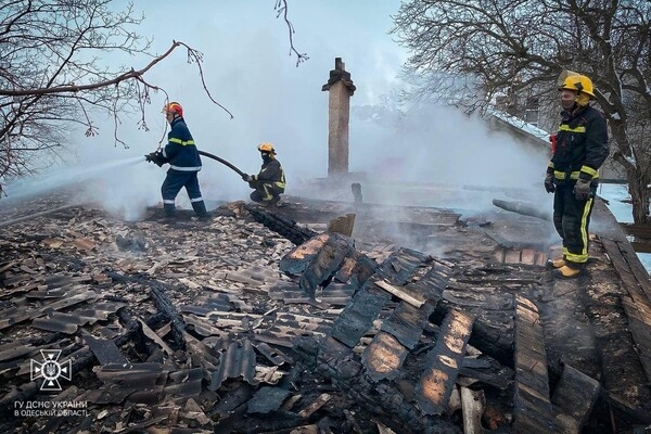 В Одесской области горели жилой дом и аптека: пожарные спасли двух младенцев