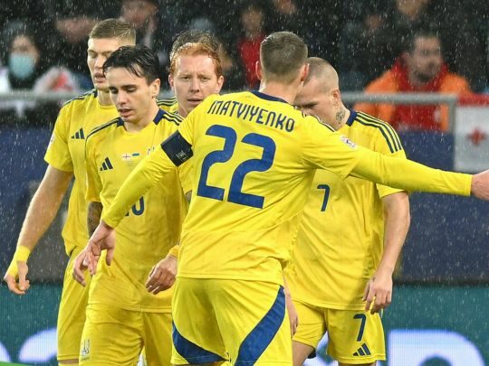 Україна під зливою не&nbsp;втримала перемогу в&nbsp;Грузії: відеоогляд матчу Ліги націй