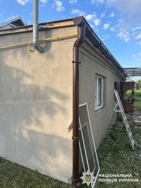 Наліт безпілотників на&nbsp;Київщину: пошкоджено школу, магазини, приватні будинки (фото)